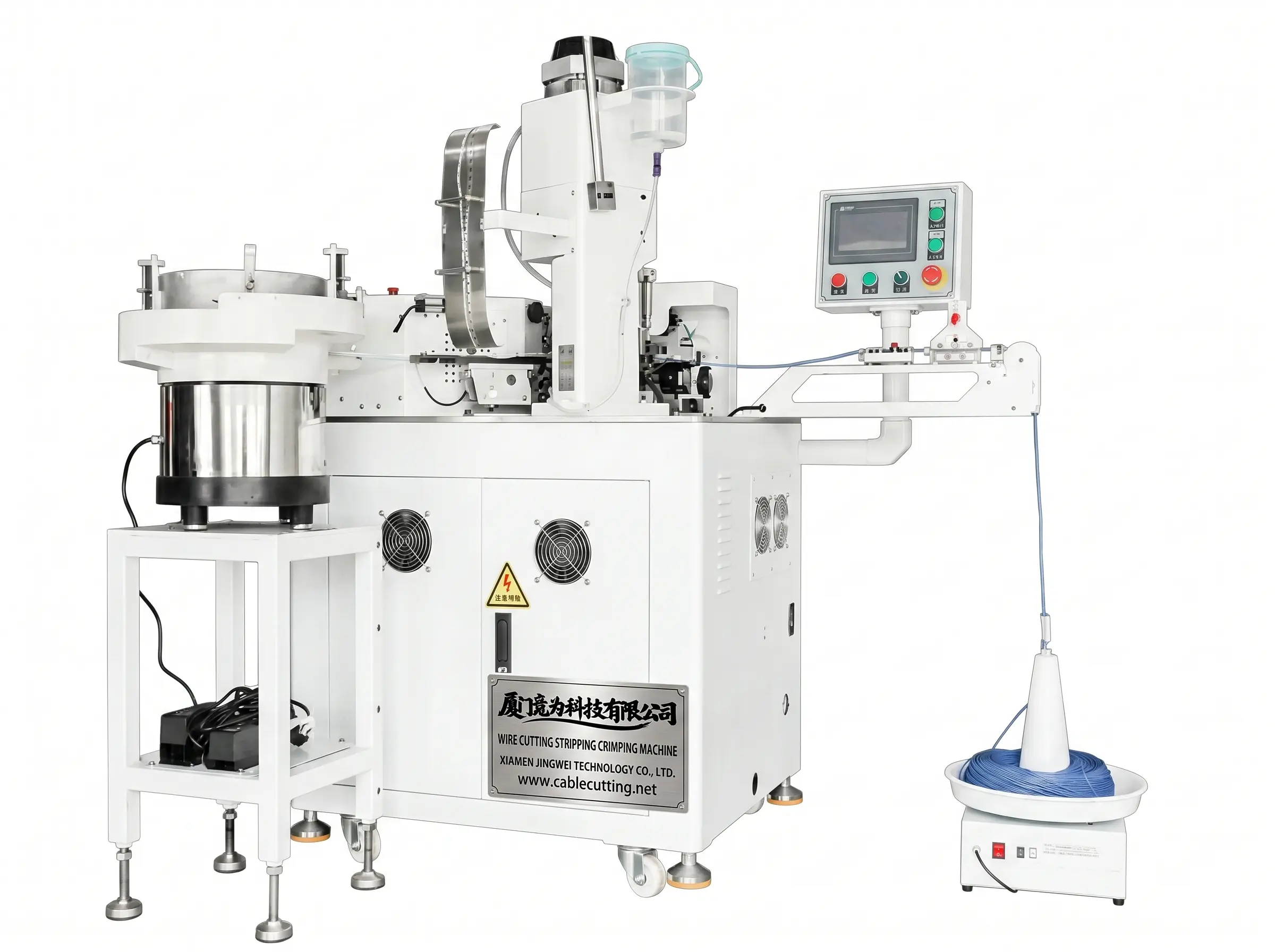 Automatic Cable Sleeve Insertion and Twist Tinning Machine