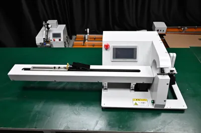 Adhesive Tape Wrapping Machine with Single-Side Wire Pulling JW-303K-1.0m Thumb
