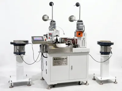 Automatic Double-Head Vibrating Crimp Machine for Insulated Terminals - Automatic Wire Crimping Machine