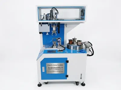 Automatic O-Shape Wire Winding & Tying Machine WPM-82o - Auto Cable Coiling Tying Machine