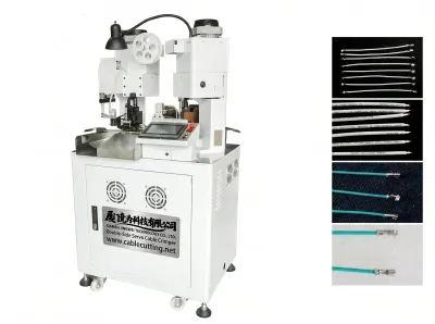 Double-Side Servo Cable Crimper - AWG10-28, 3800-4500pcs/h - Automatic Wire Crimping Machine