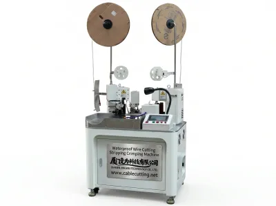 Automatic Waterproof Wire Cutting Stripping Crimping Machine WPM-624 - Automatic Wire Crimping Machine