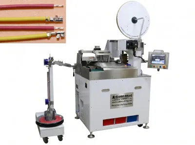 Automatic Wire Cut Strip Crimp Tinning Machine 501S - Automatic Wire Crimping Machine