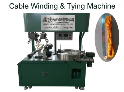 Automatic Cable Winding & Tying Machine for 4-8mm Wires WPM-83T - Auto Cable Coiling Tying Machine