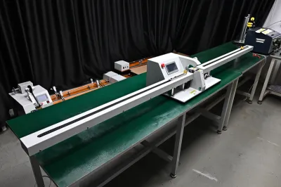 Tape Winding Machine + Double-Side Wire Drawing JW-303KL-1m - Tape Winding Machine