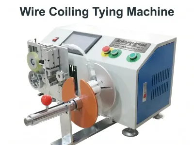 Multifunctional Wire Coiling Tying Machine WPM-5-30 different model - Auto Cable Coiling Tying Machine