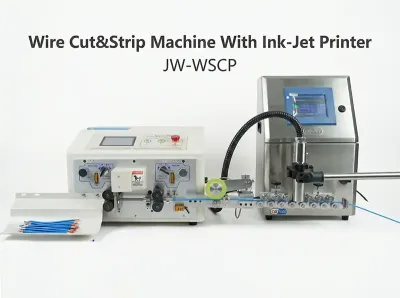 Wire Cut & Strip Machine With Ink-Jet Printer JW-WSCP - Automatic Wire Stripping Machine