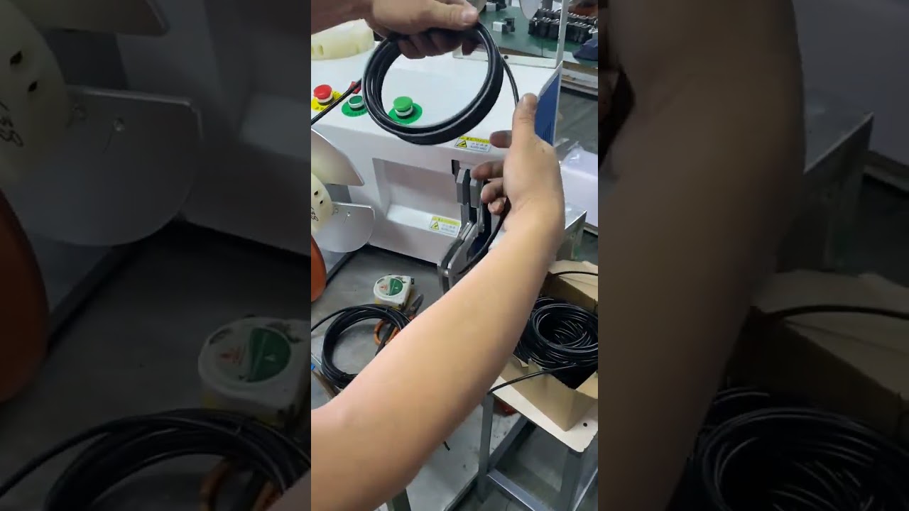 Automatic Wire Meter Counting, Sorting, Cutting, Winding & Tying Machine with Head-Tail Retention