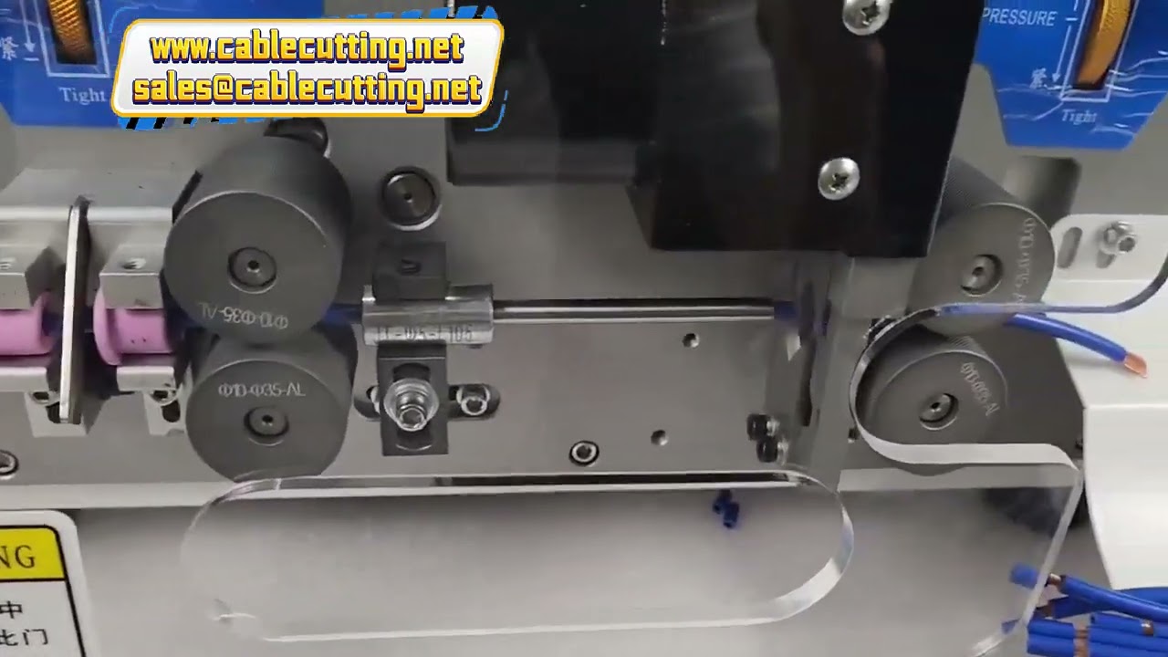 Wire Cable Cutting and Stripping Machine with Safety Protect Cover, Wire Range 0.01-2.5mm2