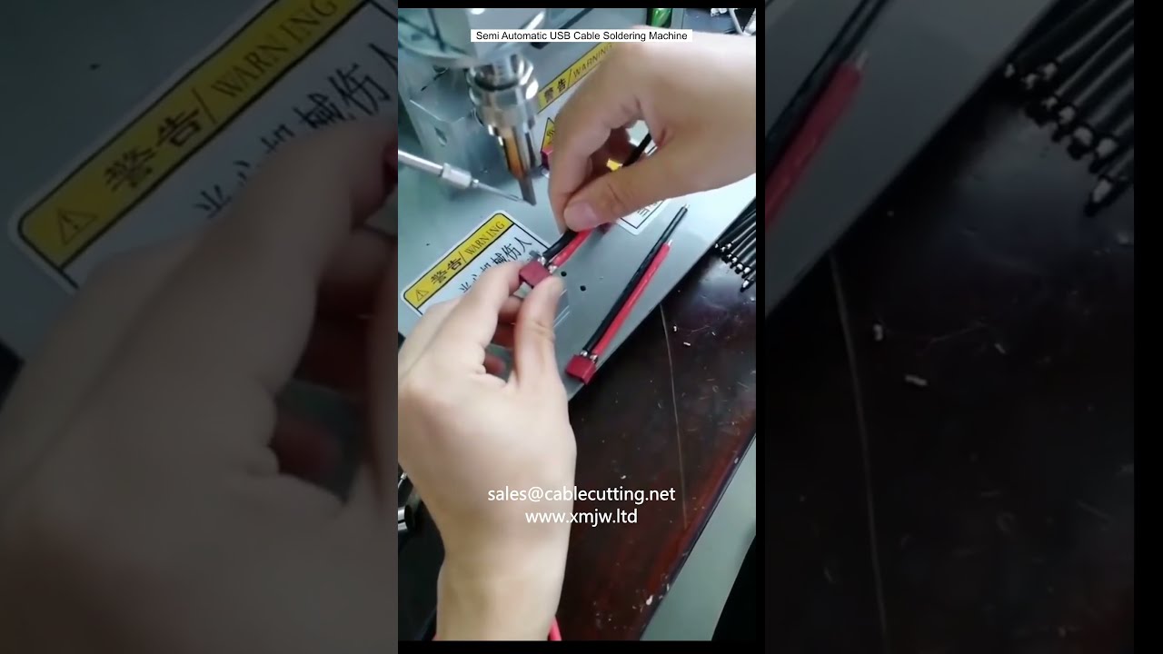 Semi-Automatic USB Cable Soldering Machine for Factory Automation