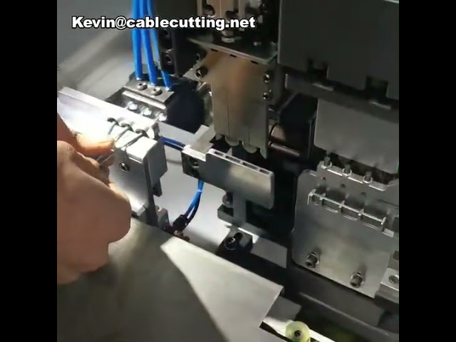 Automatic Cable Terminal Crimping Machine with 3-Station Riveting System