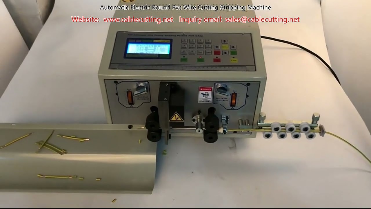 Automatic Electric Round PVC Wire Cutting and Stripping Machine